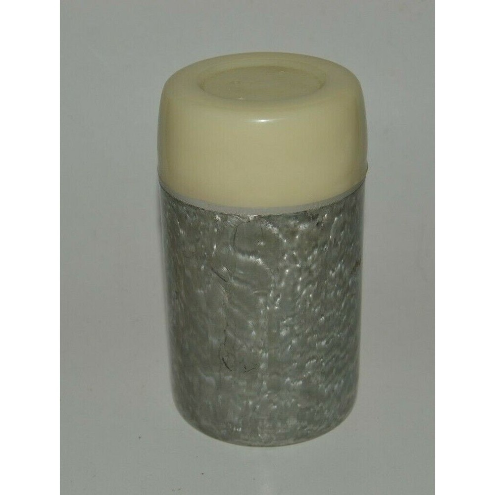 Vintage Lunchbox Thermos 1960s Heavy Encased Reflective Steel RARE MINTY